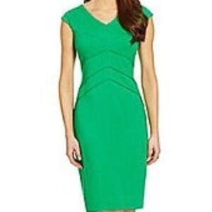 ANTONIO MELANI Vibrant Green Midi Dress